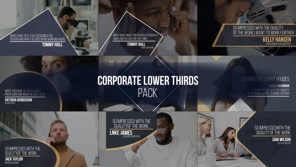 Corporate Lower Thirds | Premiere Pro Templates
