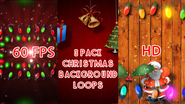3 Pack Christmas Loops