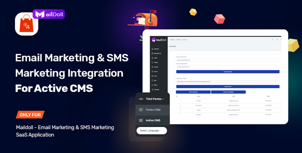 Email Marketing & SMS Marketing Integration For Active Ecommerce CMS