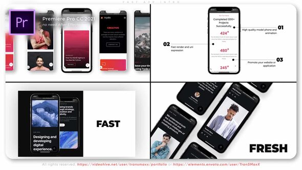 Fast App Intro, Premiere Pro Templates | VideoHive