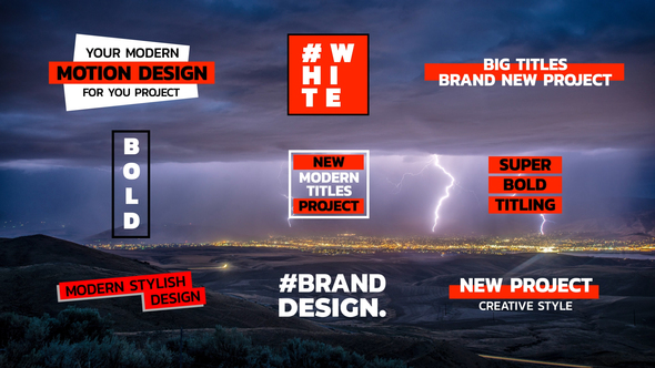 Big Titles | After Effects Titles template preview