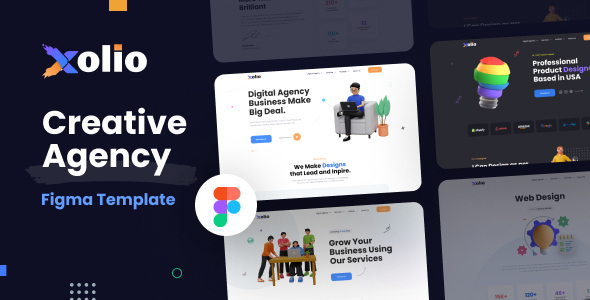 Xolio - Creative Agency Figma Template