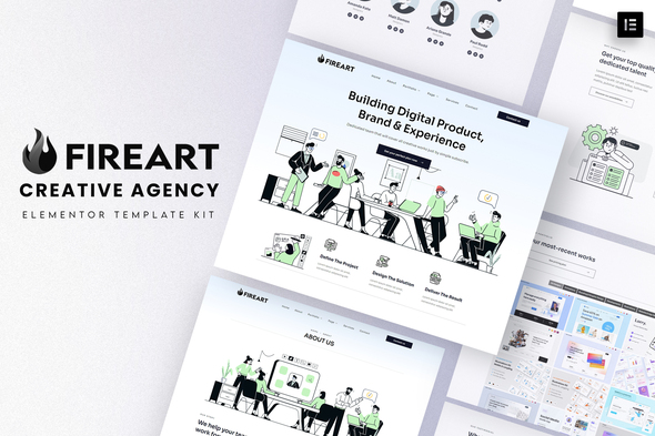 Fireart - Creative Agency Elementor Template Kit