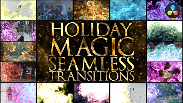 Holiday Magic Seamless Transitions for DaVinci Resolve