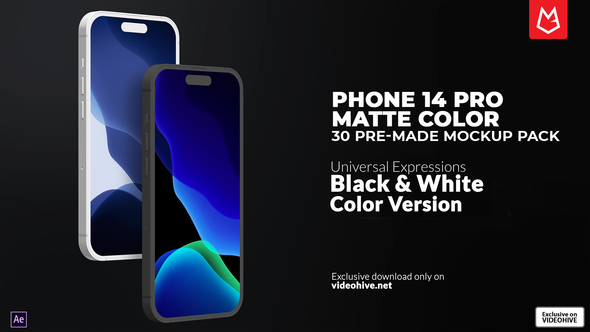 App Promo | Phone 14 Pro Matte Version Mockup Pack