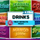 8 in 1 Editable Vector Drink Style Text Effects Pack