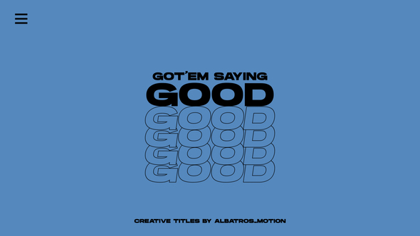 Creative Titles 2.0 | After Effects Titles template preview