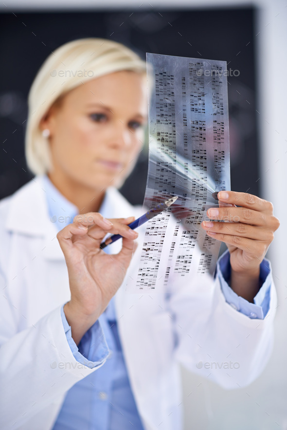 Advancing medical research. Shot of a female scientist at work.