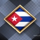 Cuba Flag Rotating Badge 4K Looping with Transparent Background - VideoHive Item for Sale