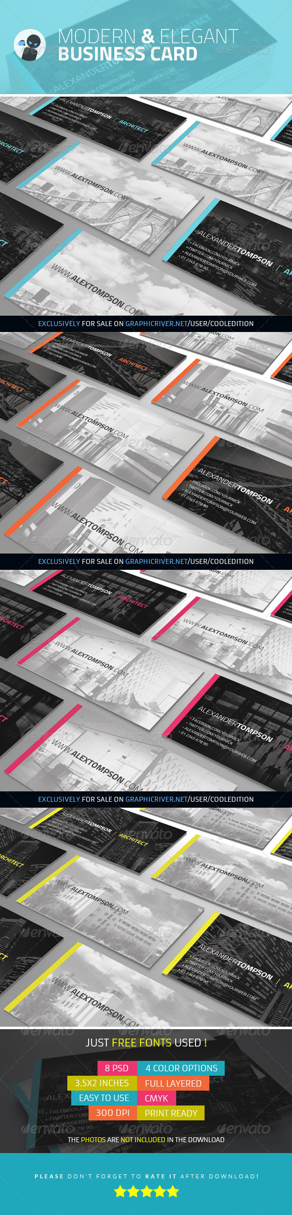 Modern and Elegant - Business Card - Creative Business Cards