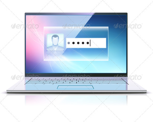 Login Screen Concept - Technology Conceptual