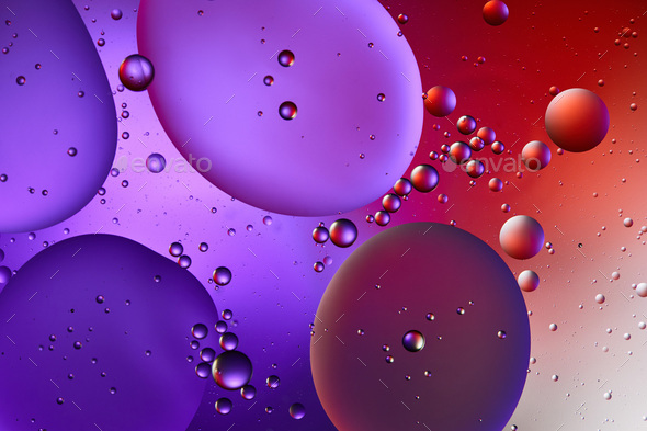 colorful water bubbles background