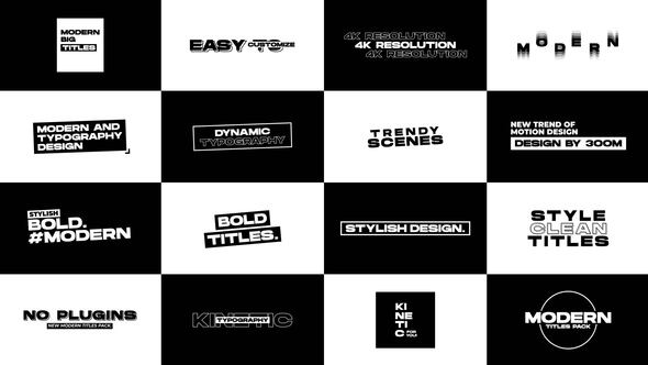 Modern Titles 2.0 | After Effects Titles template preview
