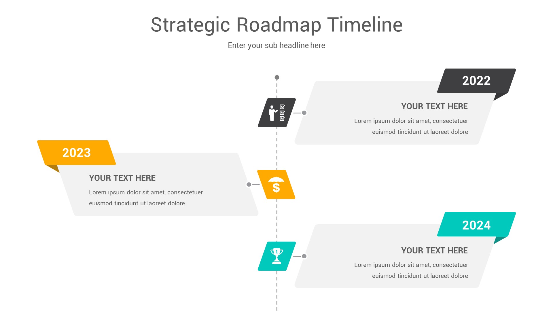 Strategic Roadmap Timeline Powerpoint Template, Presentation Templates