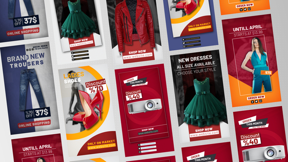 Social Media Sale Stories Product Promo template preview