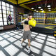 Collected sportsman in the boxing hall practicing boxing punches during training. - PhotoDune Item for Sale