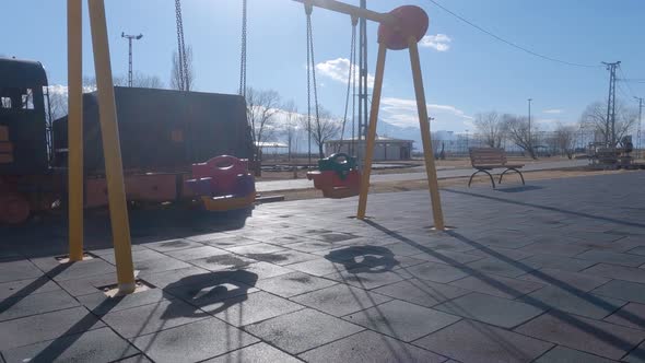 Empty Playground Covid 19