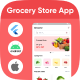 Cairo Grocery online shopping app with delivery man app 2 in 1 Template