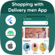 Flutter Cairo Ecommerce app with delivery man UI 2 in 1 App Android app IOS app Template