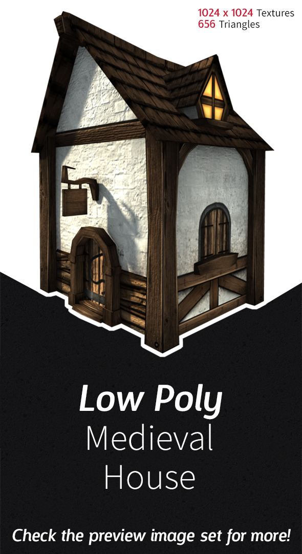 Low Poly Medieval - 3Docean 3569209