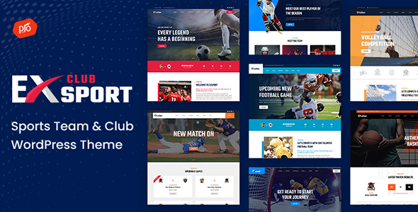 EXSport  Sports Team & Club WordPress Theme