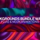 Neon Waves Backgrounds - VideoHive Item for Sale