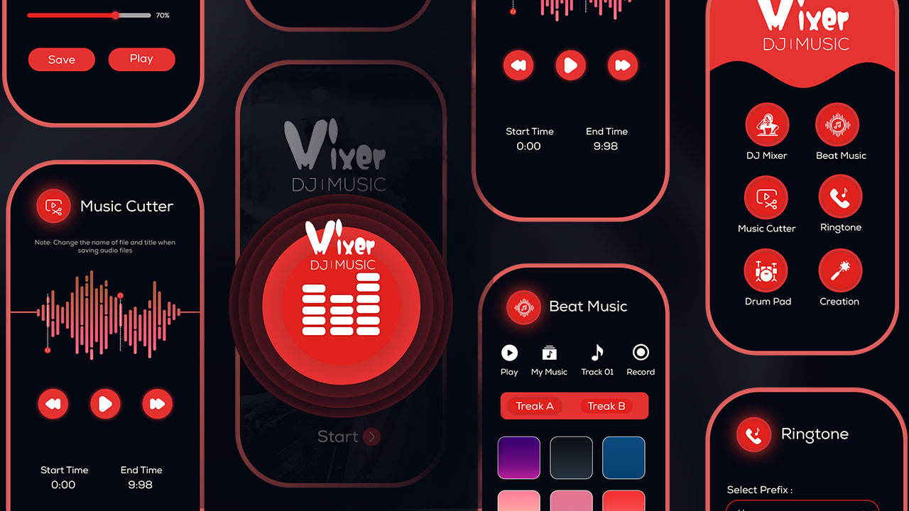 DJ Music Mixer App - DJ Remix Pro - 3D DJ Music Mixer - DJ Mixer Studio -  Virtual DJ Mixer by Elveeinfotech
