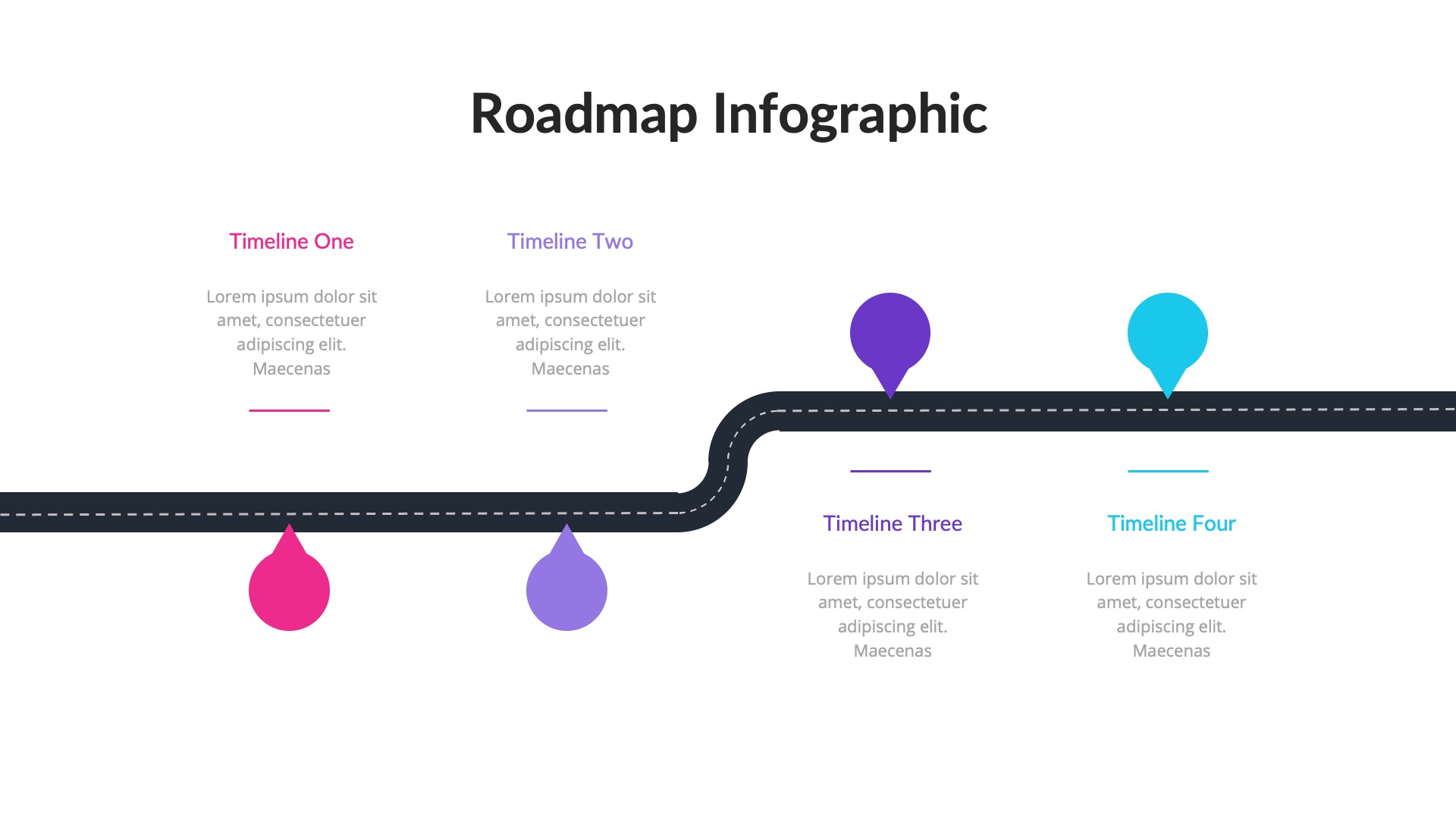 Roadmap Infographic Presentation PowerPoint, Presentation Templates