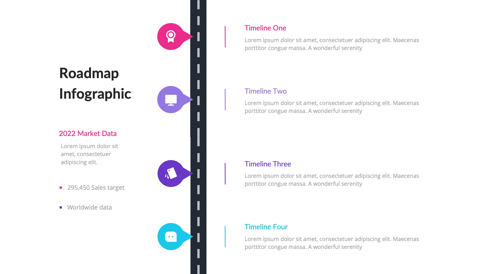 Roadmap Infographic Presentation Google Slides, Presentation Templates