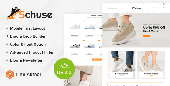 Schuse – Footwear Shoes Store Shopify 2.0 Responsive Theme