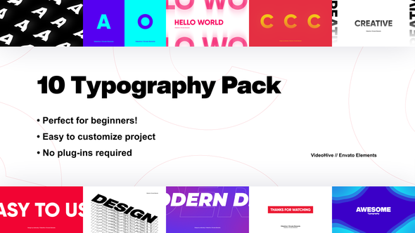 10 Wonderful Typography Pack | Premiere Pro