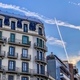 Chemtrails in Barcelona sky  - PhotoDune Item for Sale