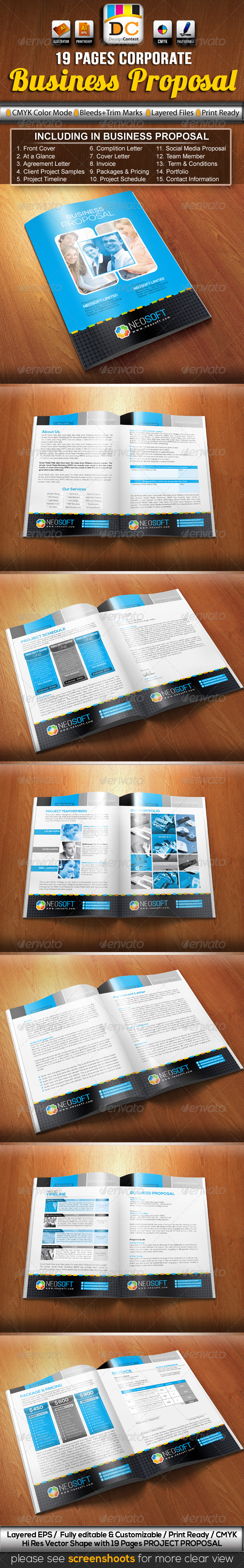 NeoSoft Business/Project Proposal - Proposals & Invoices Stationery
