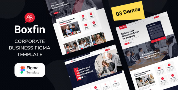 Boxfin - Corporate Business Figma Template