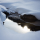 the sun is reflected in a frozen river on a winter day - PhotoDune Item for Sale