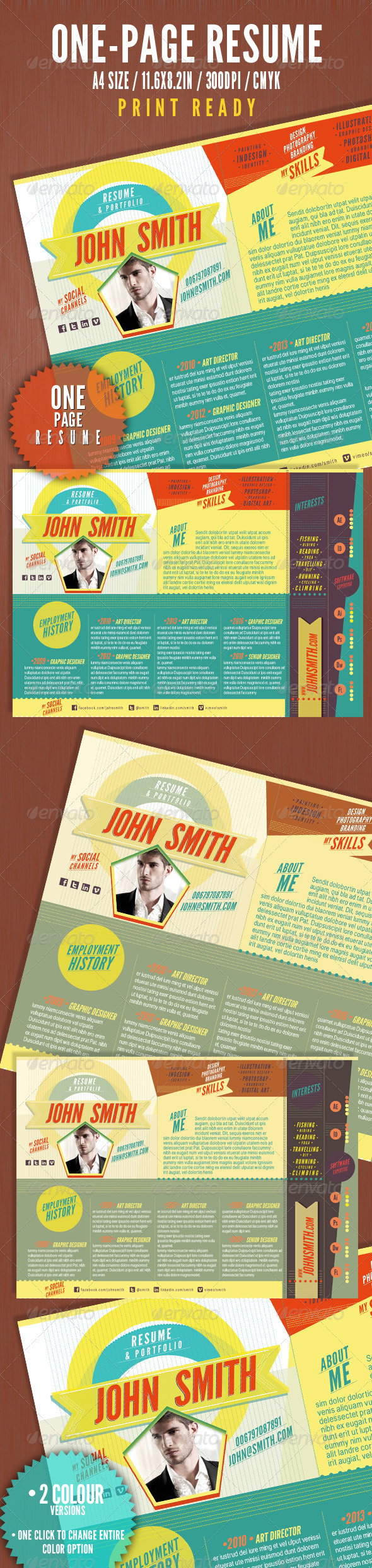 The One Page Resume - Resumes Stationery
