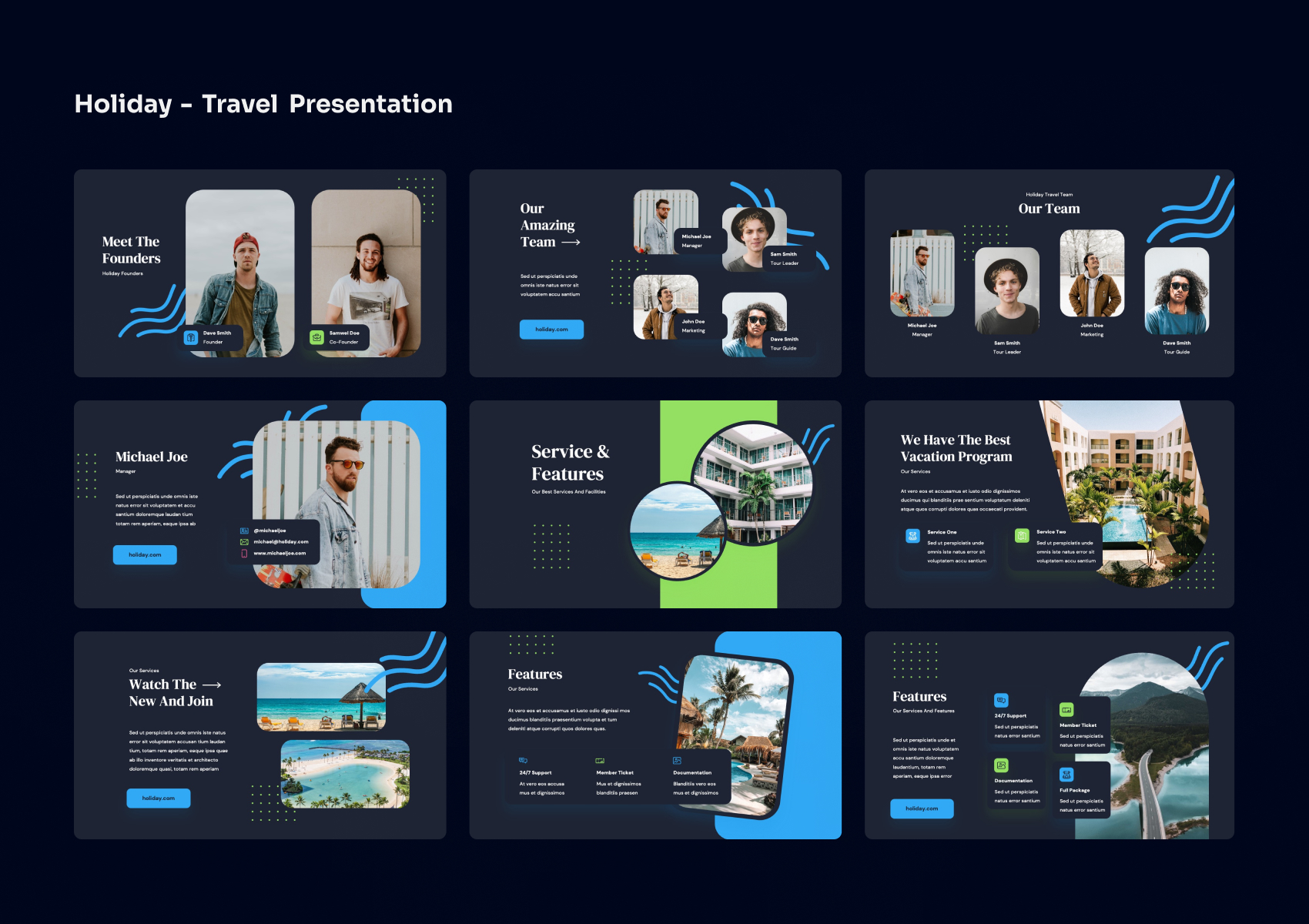 Holiday - Travel Keynote Presentation, Presentation Templates ...