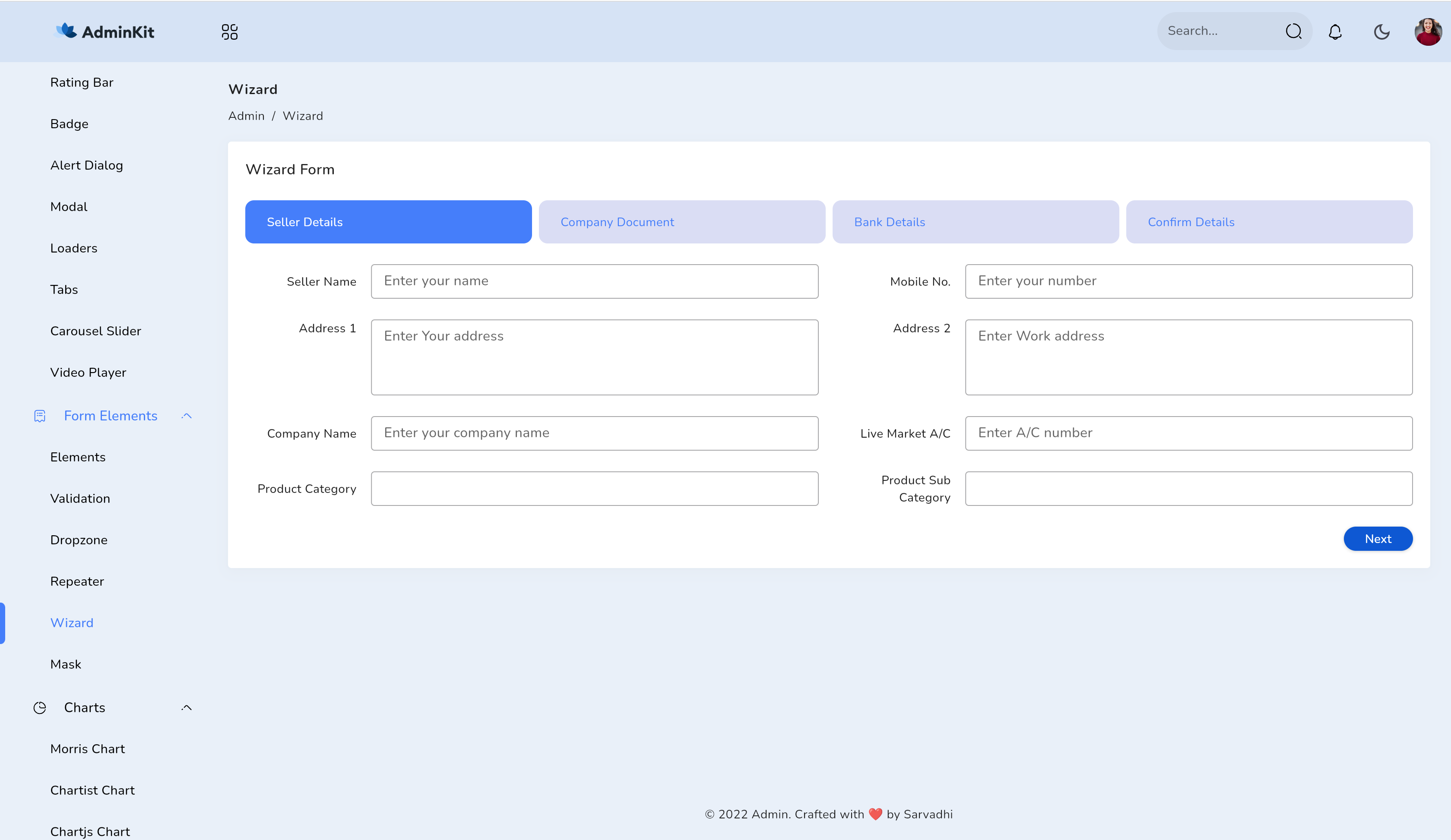 NextGen - Flutter Admin Panel by sarvadhisolutions | CodeCanyon