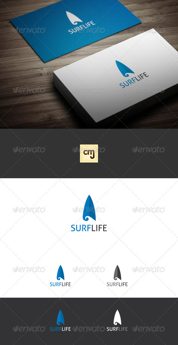 Surf Life Logo Template - Nature Logo Templates