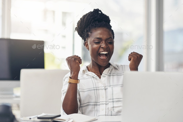 Just going for it paid off - Stock Photo - Images
