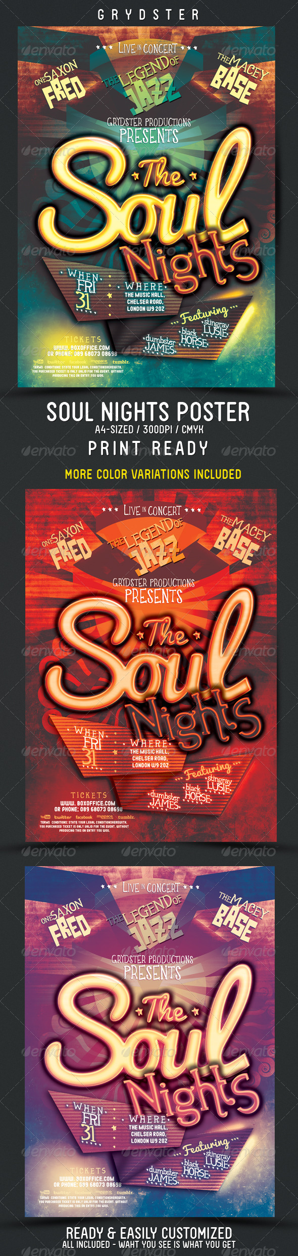 Soul Nights Flyer Poster By Grydster Graphicriver