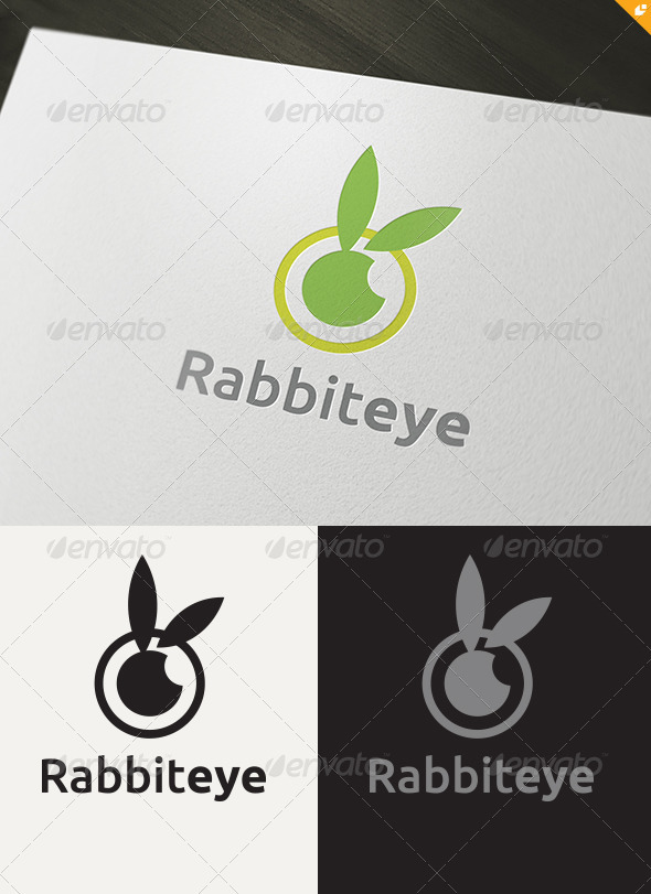 Rabbit Eye Logo - Animals Logo Templates