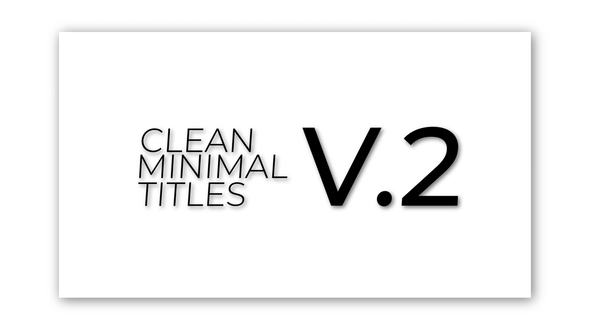 Minimal Titles 1,0 | After Effects