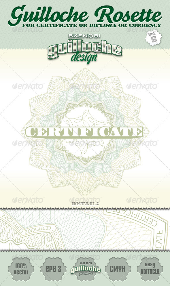 Guilloche Rosette Vol.5 - Decorative Symbols Decorative