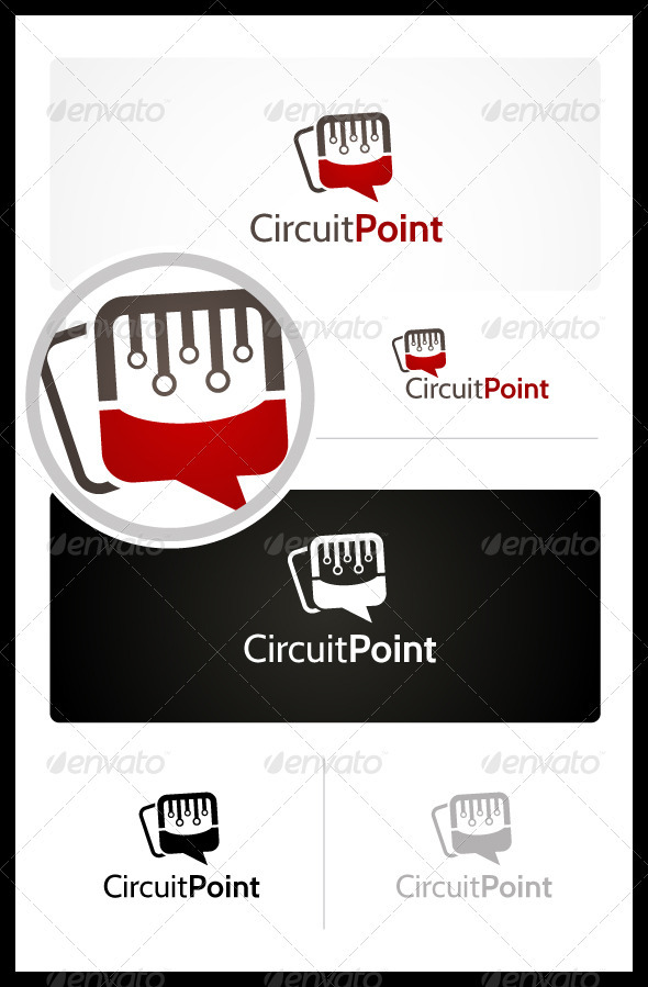 Circuit Point - Symbols Logo Templates