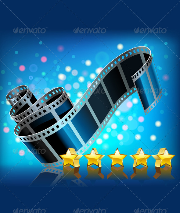 Filmstrip and Stars Set - Decorative Symbols Decorative