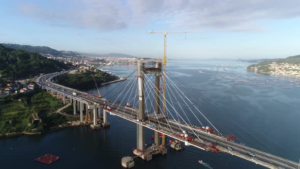 Road Bridge Construction, Stock Footage 