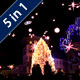 Turning On The Christmas Lights In A Small City - VideoHive Item for Sale