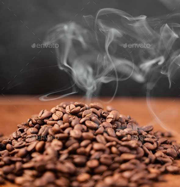 Nothing smells better than fresh coffee. Still life shot of coffee beans.