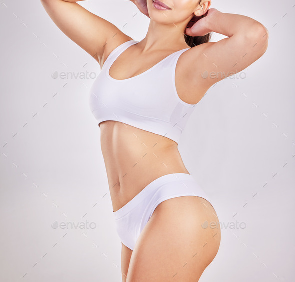Athletic Young Woman in Sports Underwear Stock Photo - Image of
